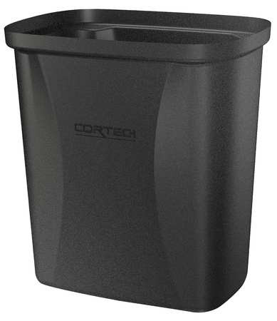 CORTECH 710BK TRASH CAN,2-1/2 GAL.,BLACK