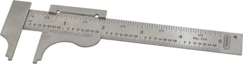 GENERAL 729 0 TO 4" STAINLESS STEEL VERNIER CALIPER