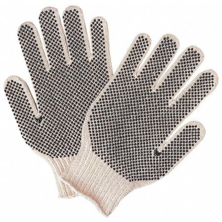 MCR SAFETY 9600L GLOVES, REGULAR WEIGHT, LARGE, COTTON PO
