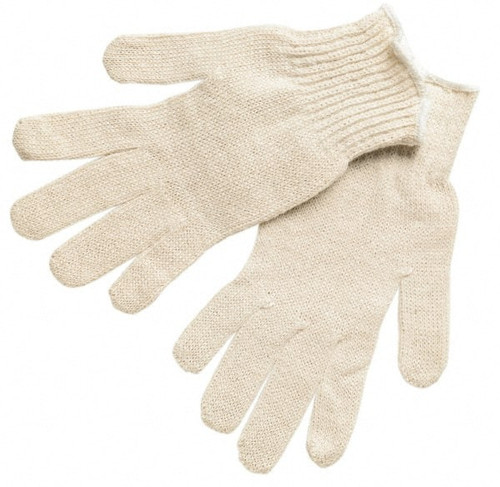 MCR SAFETY 9636L GLOVES, REGULAR WEIGHT, LARGE, COTTON PO
