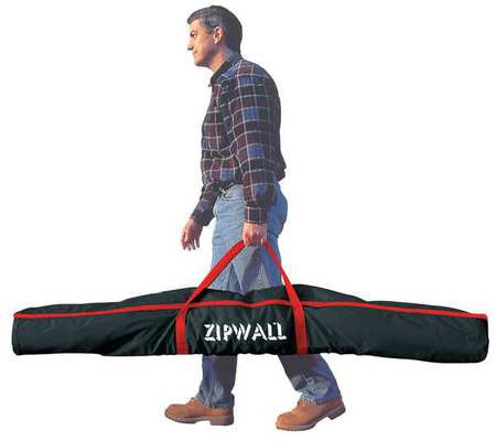 ZIPWALL CB1 ZIPWALL® CARRY BAG, CLOTH, BLACK/RE