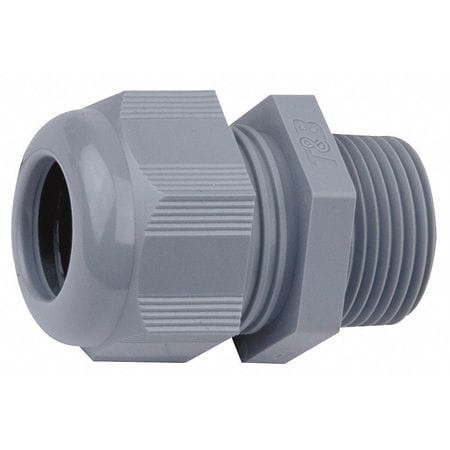 THOMAS & BETTS CC-NPT-34-G-2 LIQUID TIGHT CONNECTOR 3/4 IN. CORD GRAY