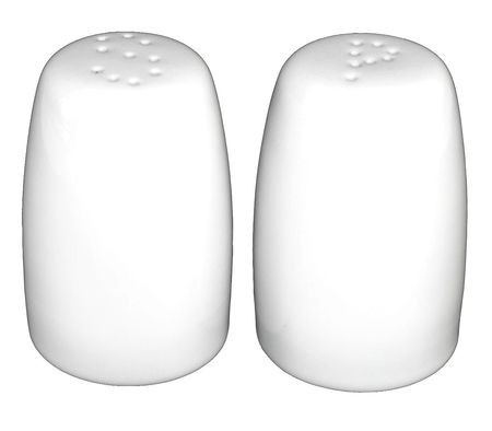 ITI CPS/P-02 SALT/PEPPER SHAKER SET EUROPN WHT PK60