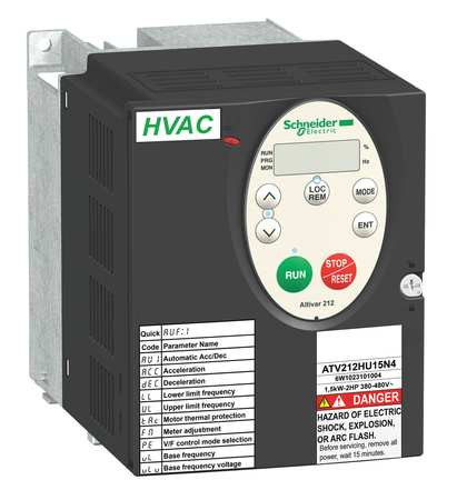 SCHNEIDER ELECTRIC ATV212HU22N4 VARIABLE FREQUENCY DRIVE 3 HP 400-480V