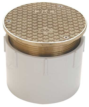 ZURN INDUSTRIES CO2450-PV4 ZURN; 4" DIA. ROUND ADJUSTABLE FLOOR CLE