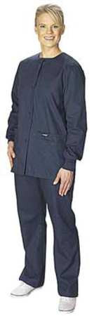 LANDAU 7551BNP SMALL WARMUP JACKET S NAVY 31-1/2 IN L