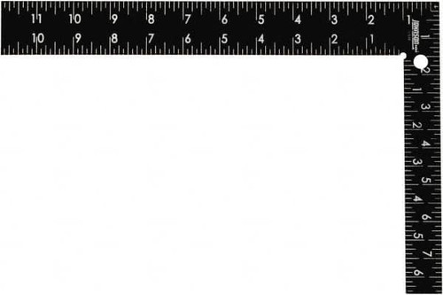 JOHNSON LEVEL & TOOL CS10 STEEL CARPENTER SQUARE, 8 X 12-IN.