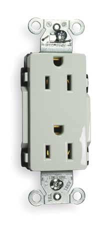 HUBBELL DR15WHI RECEPTACLE DECO 15A 5-15R 125V WHITE