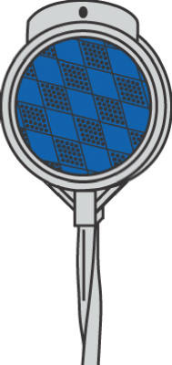 HY-KO PRODUCTS DM100B48 48IN ALUM BLUE DRIVEWAY MARKER