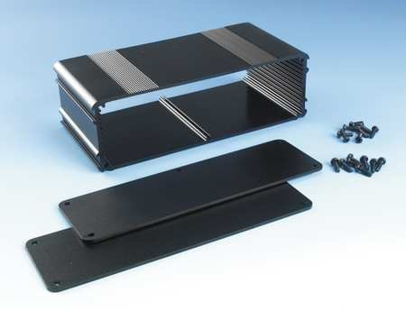 BOX ENCLOSURES B4-080BK ENCLOSURE 3-5/32 IN H 6-11/16 IN W