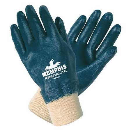 MCR SAFETY 9781L GLOVES, PREDALITE, LARGE, NITRILE, WHITE