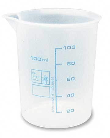 FUNNEL KING 94100 MEASURING CONTAINER,FIXED SPOUT,100 ML
