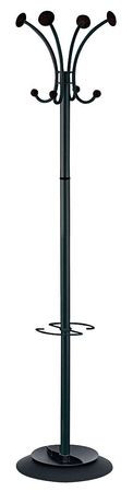 ALBA ABAPMVIENAN COAT RACK BLACK 8 KNOB