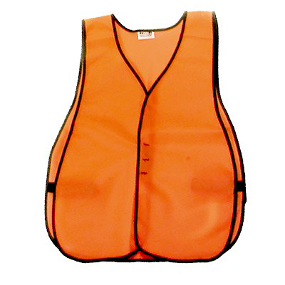 MSA SAFETY WORKS 818040 HI-VIZ ORG SAFETY VEST STNDRD