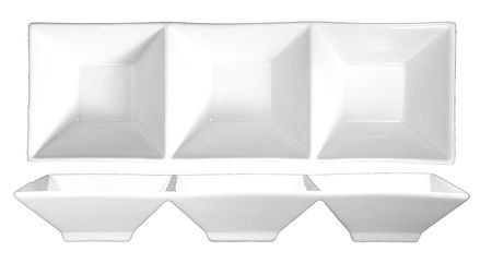 ITI FA3-12 BOWL 3-COMPARTMENT 5 OZ WHITE PK24