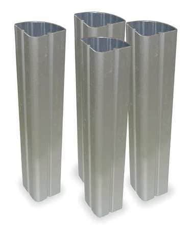RUBBERMAID COMMERCIAL PRODUCTS FG4091L50000 UPRIGHTS ALUMINUM PK8