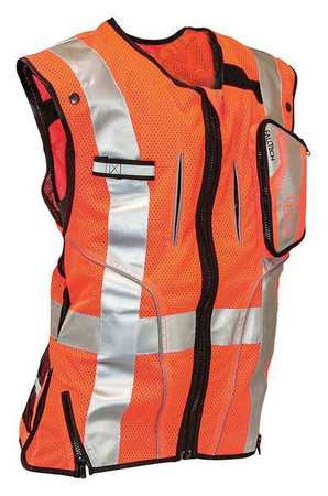 FALLTECH G5055LX CONSTRUCTION SAFETY VEST ORANGE L/XL
