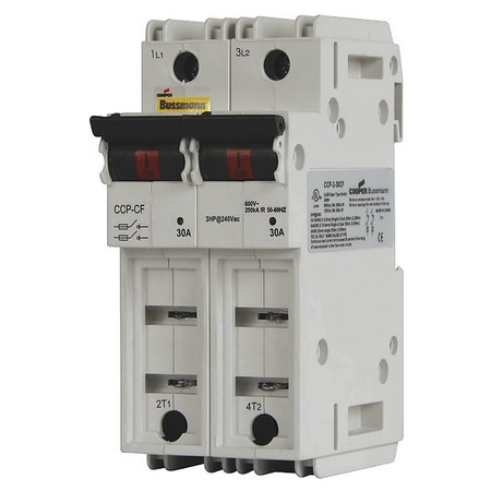 COOPER BUSSMANN CCP-2-60CF 125VDC & 600VAC, 2 POLE, OPEN FUSED CAM 