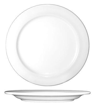 ITI DO-9 PLATE 9-3/4 IN DIA EUROPEAN WHITE PK24