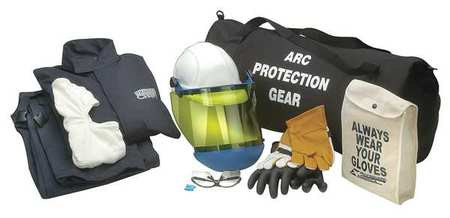 CHICAGO PROTECTIVE APPAREL AG-12 -3XL ARC FLASH JACKET AND BIB KIT NAVY 3XL