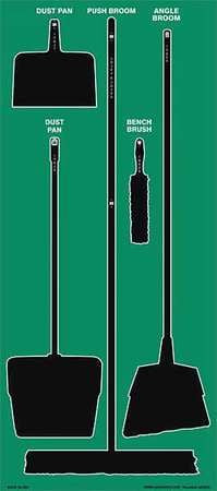 ACCUFORM SIGNS GPSB307 SHADOW BOARD ULTRA ALUMA-LITE(TM) GREEN