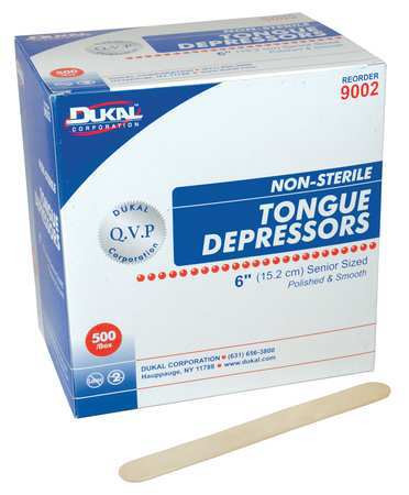 UNIMED MIDWEST INC DNTD313312 TONGUE DEPRESSOR NONSTERILE 6IN PK500