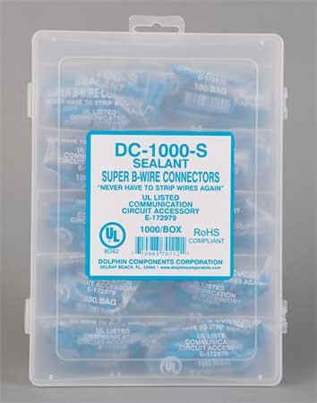 DOLPHIN COMPONENTS CORP DC-1000-S DISPLACEMENT CONNECTOR 26-16 AWG PK1000