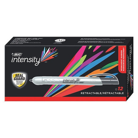 BIC CORPORATION BICPMR11BK PACK OF (12), BLACK PERMANENT MARKERS
