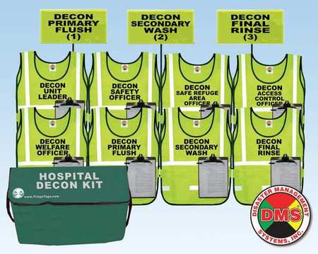MABIS DMS 05041 HOSPITAL DECON KIT 8 VESTS