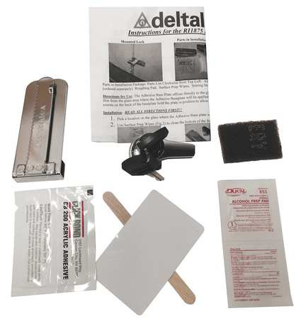 DELTA LOCK G RR1250ADEXPCSM1 DISC TUMBLER RATCHET LOCK POLISHEDCHROME