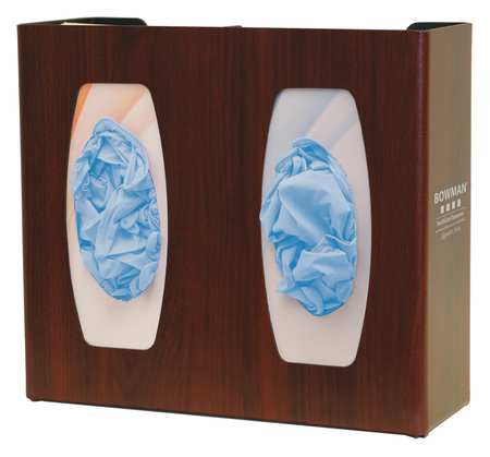 BOWMAN MFG CO GL020-0233 GLOVE BOX DISPENSER (2) BOXES CHERRY