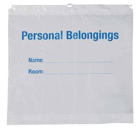 HCS HCS7003 PERSONAL BELONGING BAG,PLASTIC,PK250