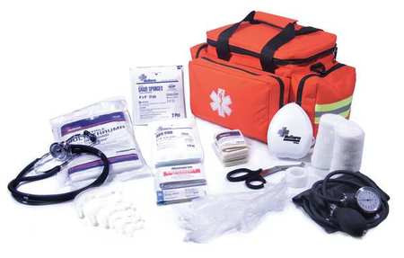MEDSOURCE MS-75155 EMERGENCY MEDICAL KIT ORANGE 1-6 PEOPLE