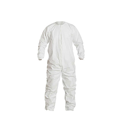 DUPONT IC253BWH4X00250B COLLARED COVERALLS,WHTE,4XL,ELASTIC,PK25