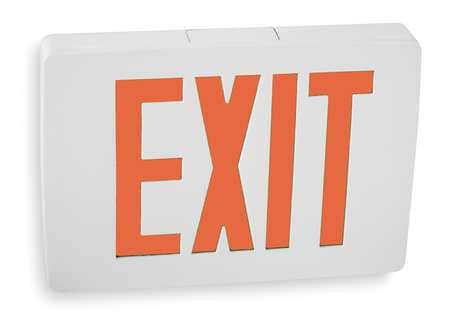 ACUITY BRANDS LQC W 2 R EL N EXIT SIGN, WHITE, 2 FACE(S), LED, UNIVER
