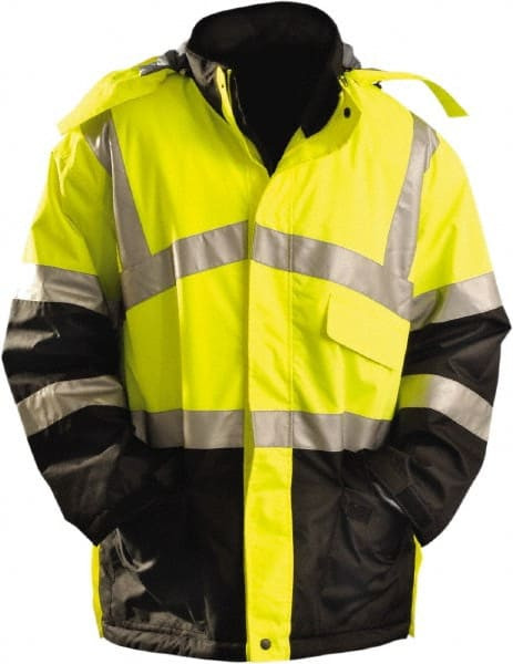 OCCUNOMIX LUX-TJCW-YXL SIZE XL HI-VIZ YELLOW COLD WEATHER PARKA