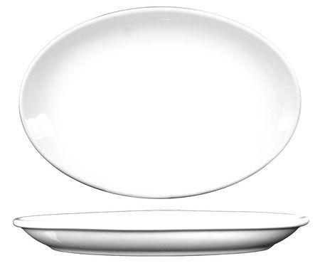 ITI DO-34 PLATTER 9-5/8X7-1/2 EUROPEAN WHITE PK24