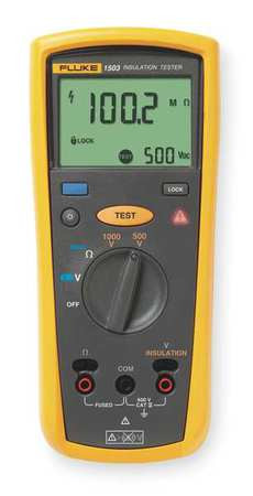 FLUKE FLUKE-1503 BATTERY OPERATED MEGOHMMETER,1000VDC