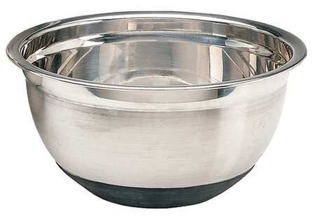 CRESTWARE MBR08 MIXING BOWL STAINLESS STEEL W/RUBBER 8QT