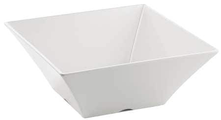 TABLECRAFT PRODUCTS COMPANY MB125 BOWL 12-1/4X5" SQR FROSTONE MEL WHT