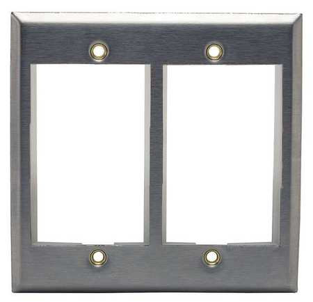 HUBBELL IMSS2 ISTATION PLATE GRAY 6U