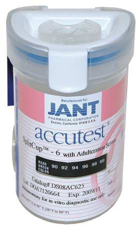 ACCUTEST IP08AC625 DRUG TEST CUP SPLITCUP 6+3 KITTED PK25