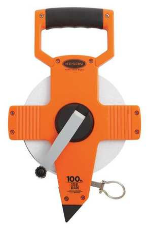 KESON INDUSTRIES NR18-100 LONG TAPE MEASURE 3/8 IN X 100 FT GRAY