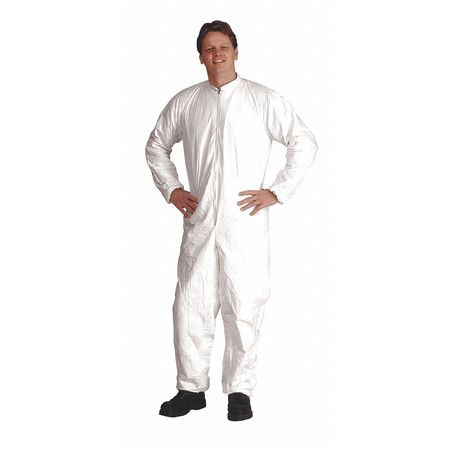 DUPONT IC181SWHLG00250C COLLARED DISPOSABLE COVERALLS L PK25
