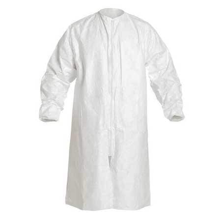 DUPONT IC264SWH4X00300B DISPOSABL LB COAT 4XL WHT TYVEK(R) PK30