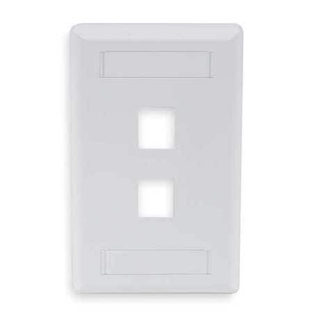 HUBBELL IFP12W FACEPLATE 2 PORT