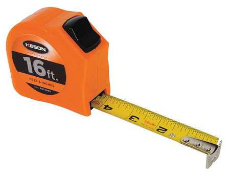 KESON INDUSTRIES PGT1816V TAPE MEASURE 1 IN X 16 FT ORANGE IN./FT.