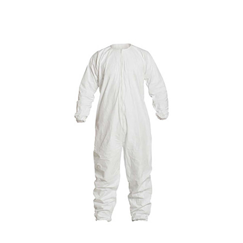 DUPONT IC254BWH2X0025CS COLLARED COVERALL,ELASTIC,WHITE,2XL,PK25
