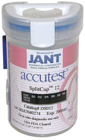 ACCUTEST IP012 DRUG TEST CUP SPLITCUP12 KITTED PK25