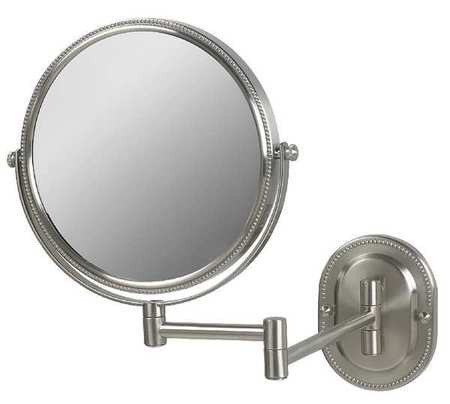 SEE ALL INDUSTRIES JNSA897 WALL MAKEUP MIRROR 8 IN. NICKEL 7X